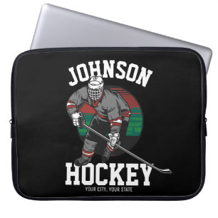 Name des personalisierten Eishockey-Spielerteams Laptopschutzhülle