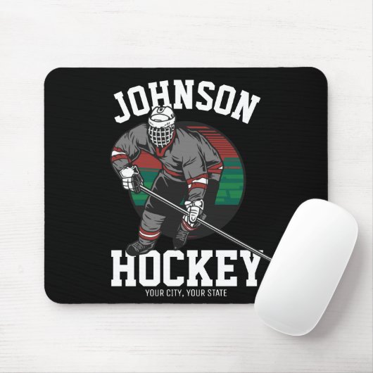 Name des personalisierten Eishockey-Spielerteams Mousepad (Mit Mouse)