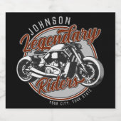 Name des personalisierten Fahrrads Bierflaschenetikett (Einzelnes Label)