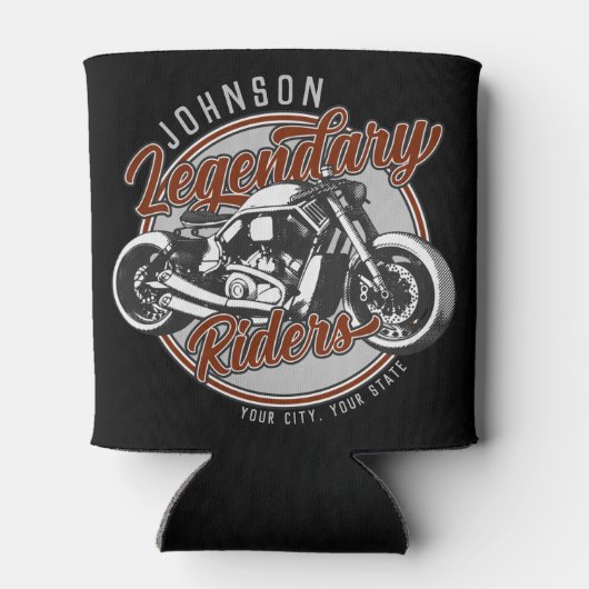 Name des personalisierten Fahrrads Dosenkühler (Rückseite)