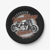 Name des personalisierten Fahrrads Pappteller (Vorderseite)