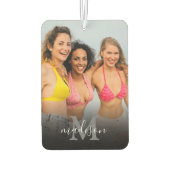 Name des personalisierten Fotos Autolufterfrischer (Rückseite)