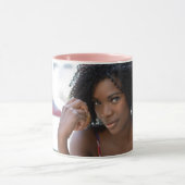 Name des personalisierten Fotos Niedlich Tasse (Zentrum)