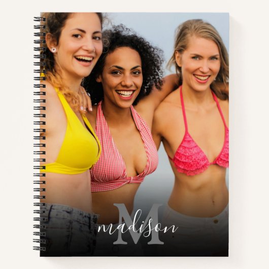 Name des personalisierten Fotos Notizblock (Vorderseite)