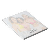 Name des personalisierten Fotos Notizblock (angewinkelt)