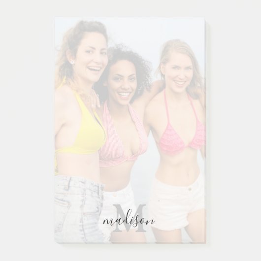 Name des personalisierten Fotos Post-it Klebezettel (Vorderseite)