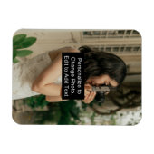 Name des Personalisierten Fotos Slogan Rec Magnet (Horizontal)