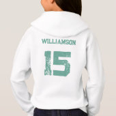 Name des personalisierten Fußballjahrs Hoodie (Rückseite)