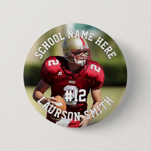 Name des personalisierten Fußballspielers Button (Vorderseite)