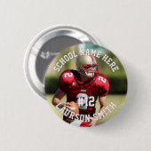 Name des personalisierten Fußballspielers Button (Vorne & Hinten)
