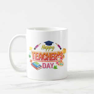 Name des personalisierten glücklichen Lehrers Kaffeetasse