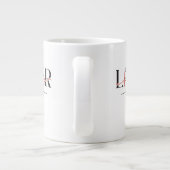 Name des personalisierten künftigen Rechtsanwalts Jumbo-Tasse (Rückseite)