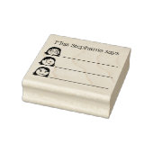 Name des personalisierten Lehrers Emojis Validieru Gummistempel (Stempel)