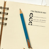 Name des personalisierten Lehrers Emojis Validieru Gummistempel