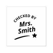 Name des personalisierten Lehrers nach Einstufung Permastempel (Design)