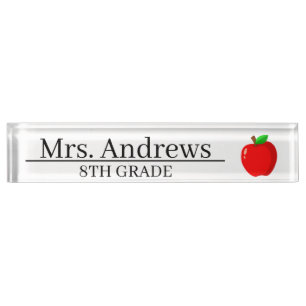 Name des personalisierten Lehrers Namensplakette