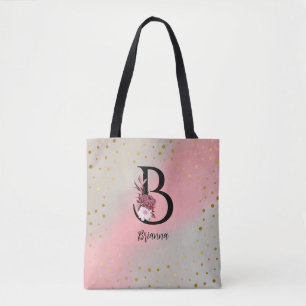 Name des personalisierten Mit Monogramm benutzerde Tasche