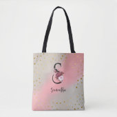Name des personalisierten Mit Monogramm benutzerde Tasche (Vorderseite)