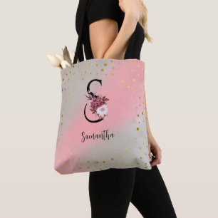 Name des personalisierten Mit Monogramm benutzerde Tasche