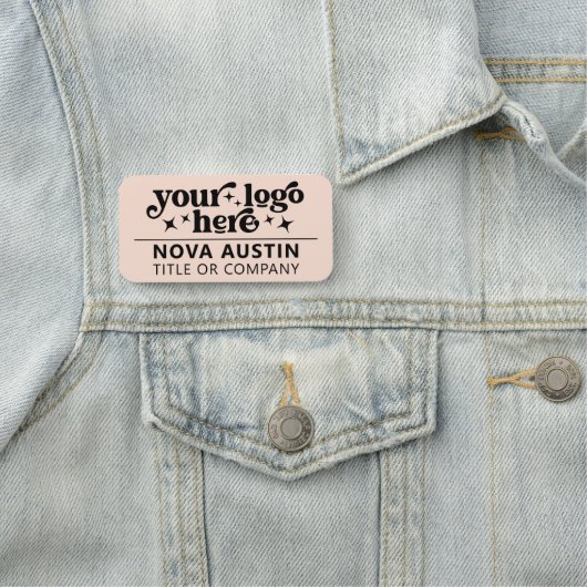 Name des personalisierten Mitarbeiters des Unterne Namensschild (Beispiel)