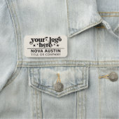 Name des personalisierten Mitarbeiters des Unterne Namensschild (Beispiel)