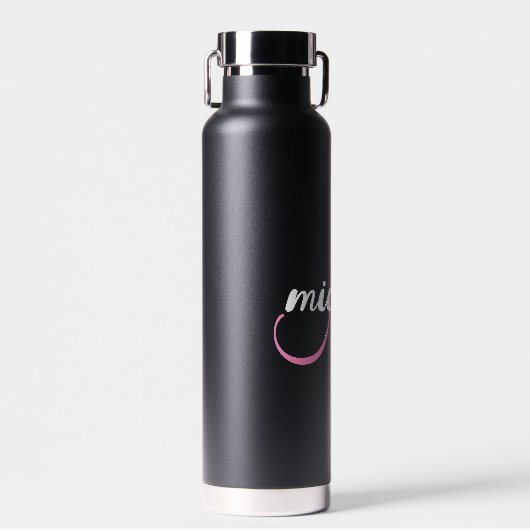 Name des personalisierten modernen Anfangsmonogram Trinkflasche (Vorne)