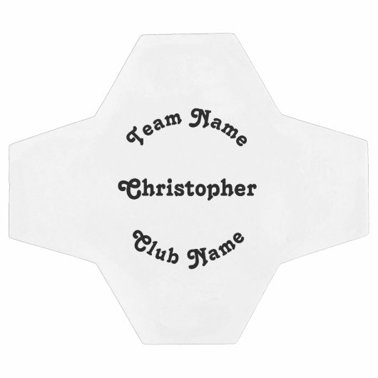 Name des personalisierten Monogram Player Team Coa Fußball (Flach)