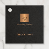 Name des personalisierten Monogramm-Monogrammes Geschenkanhänger (Vorderseite)