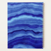 Name des Personalisierten Monogramms aus blauem Ma Planer (Rückseite)