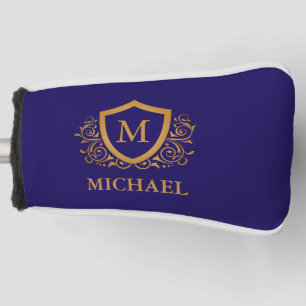 Name des Personalisierten Monogramms für Navy Blue Golf Headcover
