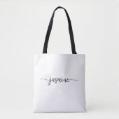 Name des Personalisierten Monogramms "Girl Simple  Tasche (Vorderseite)