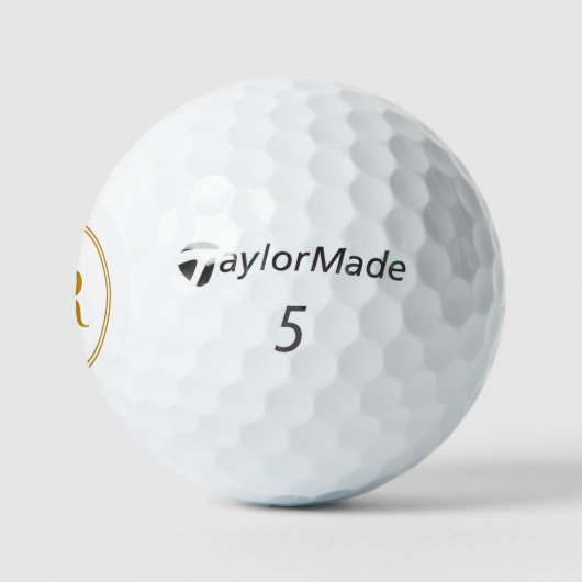 Name des personalisierten Monogramms Initial-Golf- Golfball (Logo)