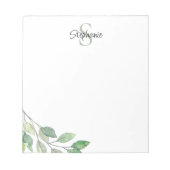 Name des personalisierten Monogramms Notizblock (Vorderseite)