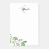 Name des personalisierten Monogramms Post-it Klebezettel (Vorderseite)