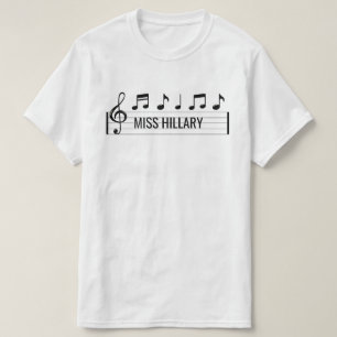 Name des personalisierten Musiklehrers T-Shirt