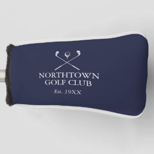 Name des personalisierten Navy Blue Golf Clubs Headcover