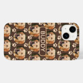 Name des personalisierten Pet-Foto-Musters Case-Mate iPhone Hülle (Rückseite (Horizontal))