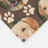 Name des personalisierten Pet-Foto-Musters Fleecedecke (Ecke)