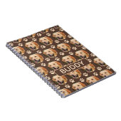 Name des personalisierten Pet-Foto-Musters Notizblock (Rechte Seite)