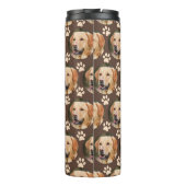 Name des personalisierten Pet-Foto-Musters Thermosbecher (Rückseite)