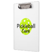 Name des personalisierten Pickleball-Coach Klemmbrett (Links)