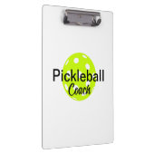 Name des personalisierten Pickleball-Coach Klemmbrett (Rechts)