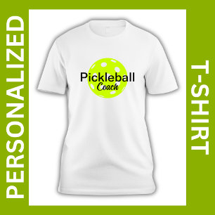 Name des personalisierten Pickleball-Coach T-Shirt