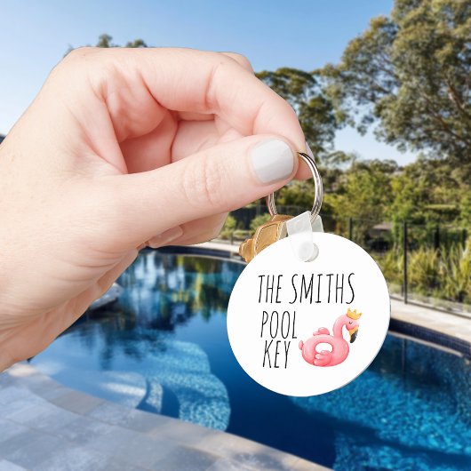 Name des personalisierten Pool-Schlüssels Schlüsselanhänger