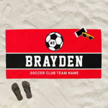 Name des personalisierten Red Soccer-Spielers