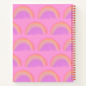 Name des personalisierten Regenbogenmusters Notizblock (Rückseite)