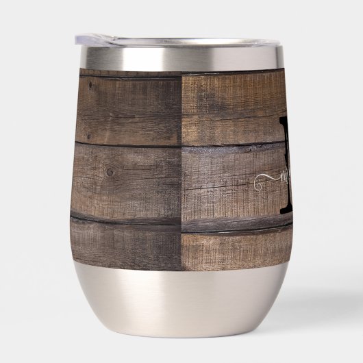 Name des personalisierten Rustikalen Monogrammschr (Rechts)