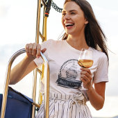 Name des Personalisierten Schiffes im nautischen S T-Shirt