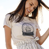 Name des Personalisierten Schiffes im nautischen S T-Shirt