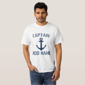 Name des personalisierten Schiffskapitäns an Shirt (Vorne ganz)